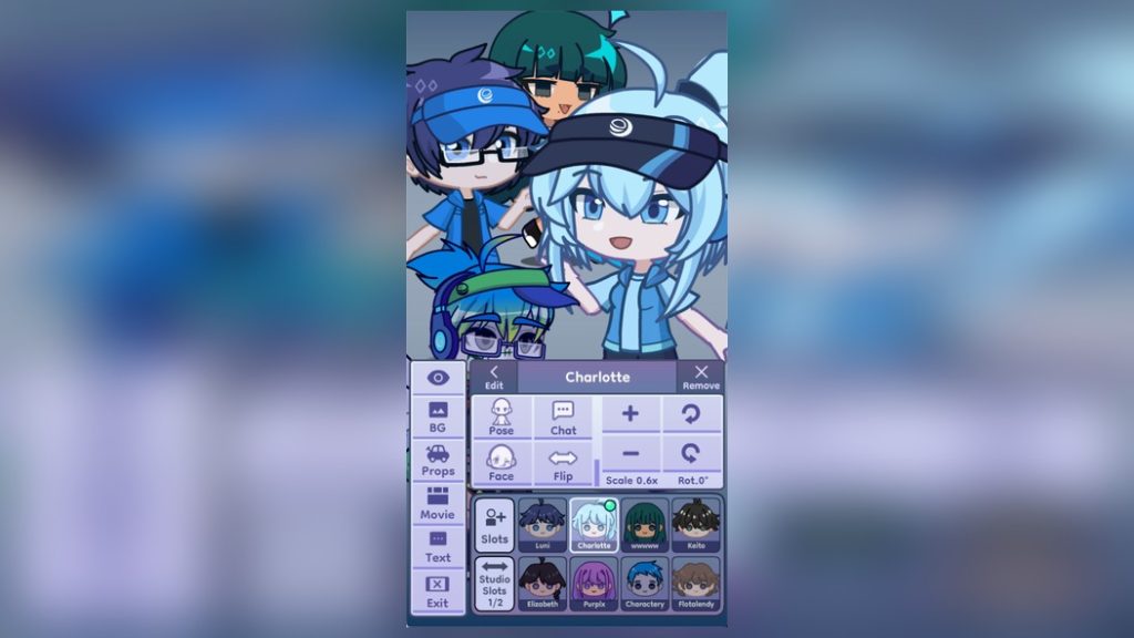 Как добавить текст на изображение в редакторе. Gacha Life 2