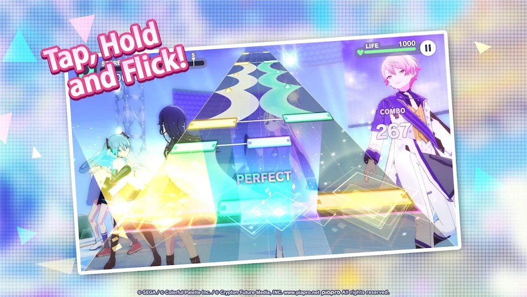 Фликсы в HATSUNE MIKU COLORFUL STAGE быстрый темп