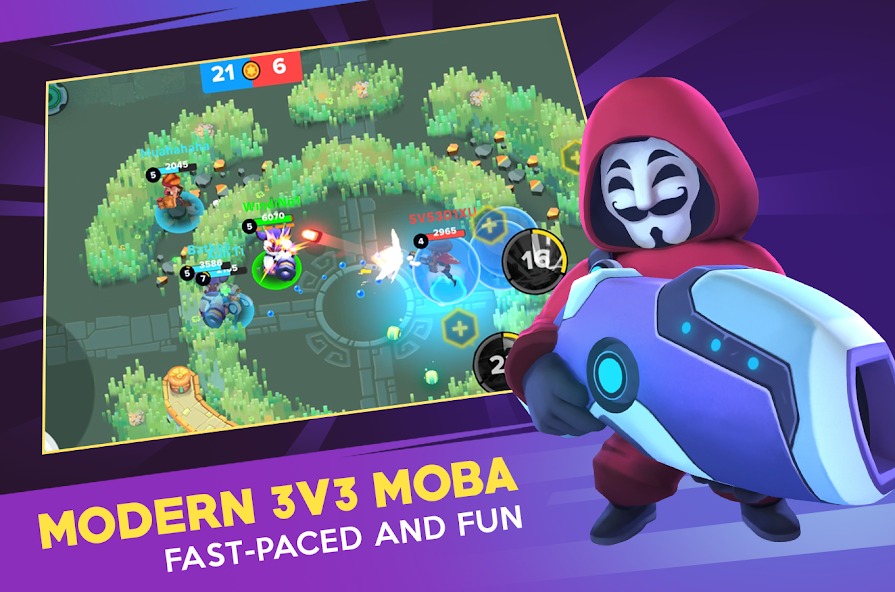 Стратегия отступления при низком HP в Heroes Strike Offline