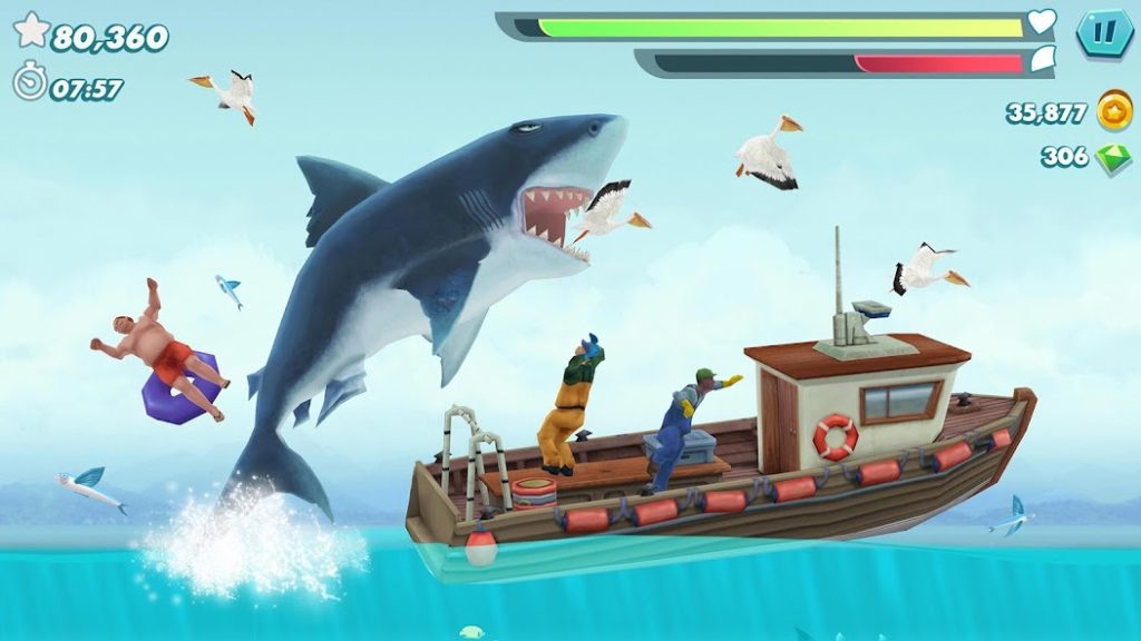 Секретная механика двойного укуса при голоде. Hungry Shark Evolution