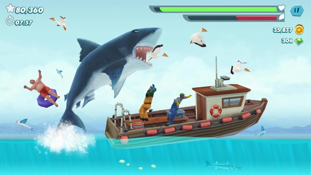 Охота на босса «Гигантский Осьминог»: слабые места. Hungry Shark Evolution