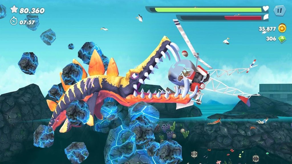 Где фармить жемчуг на новогоднем ивенте: лайфхаки. Hungry Shark Evolution
