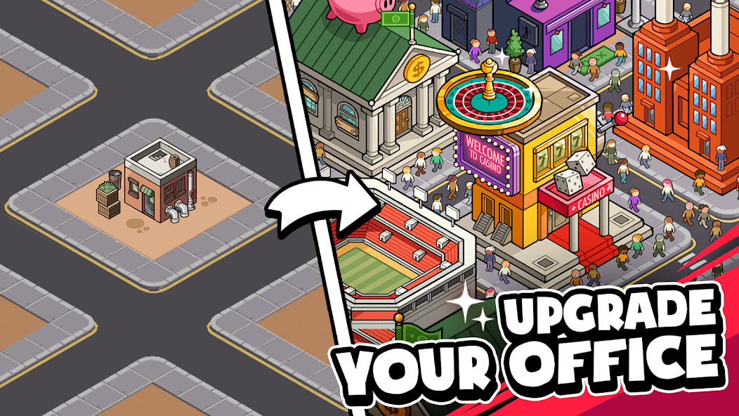 Прокачка харизмы в Idle Billionaire Tycoon для снижения цены поглощения