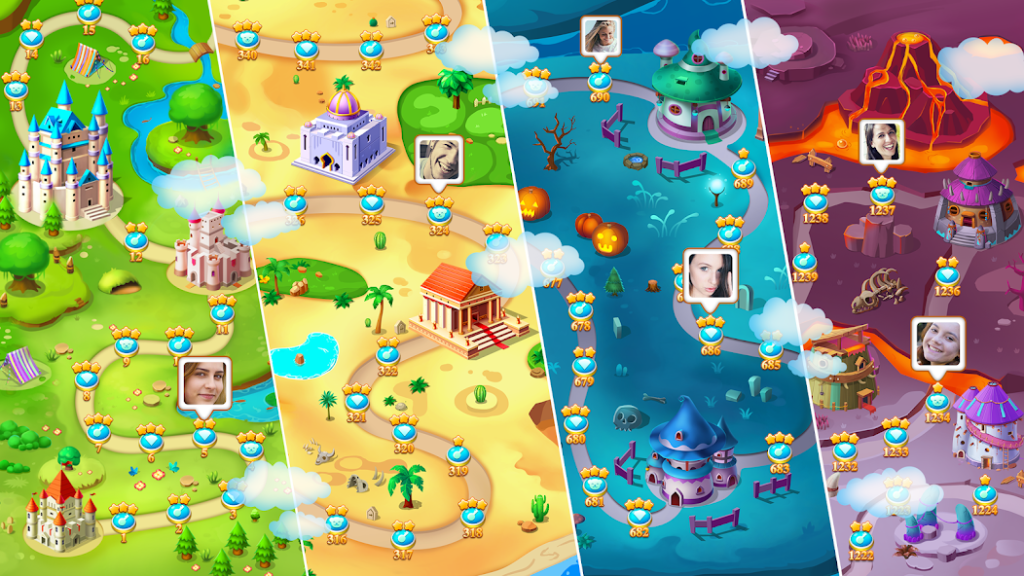 Прохождение уровней с «Темными» клетками за 3 звезды. Jewel Legend