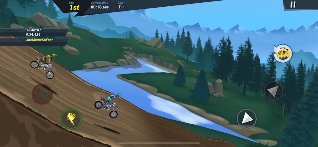 Фарм чертежей на трассе Emerald Valley в игре Mad Skills Motocross 3