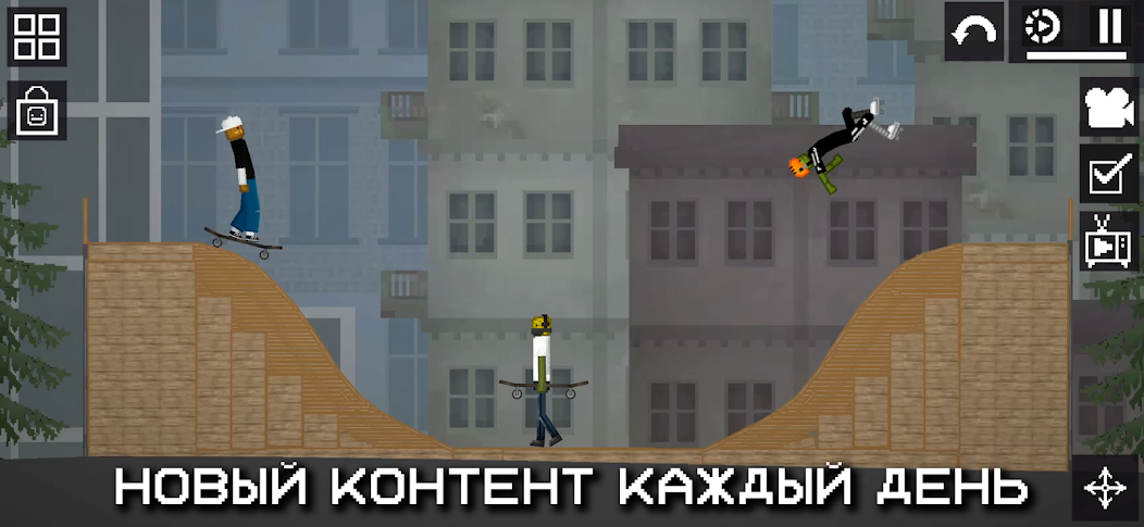 Арбуз с реактивным ранцем в Melon Sandbox запускает рагдоллов