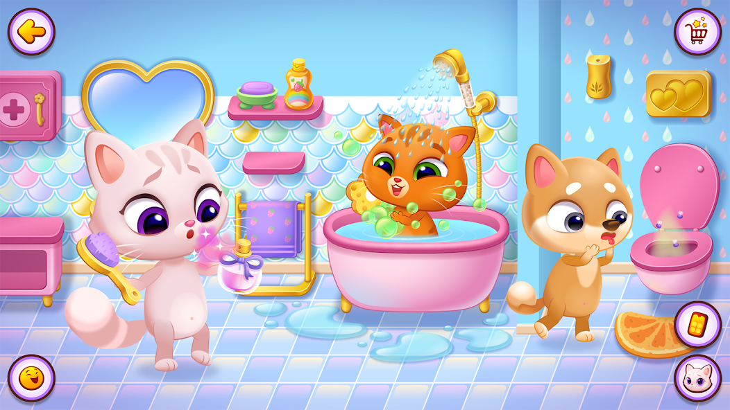 Интерьер кухни в игре Мир Bubbu и Mimmi