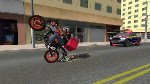 Как держать баланс на неровной дороге. Moto Wheelie 3D