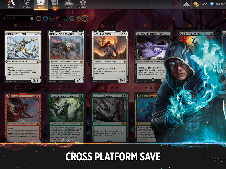 Трата гемов на бустеры в Magic The Gathering Arena