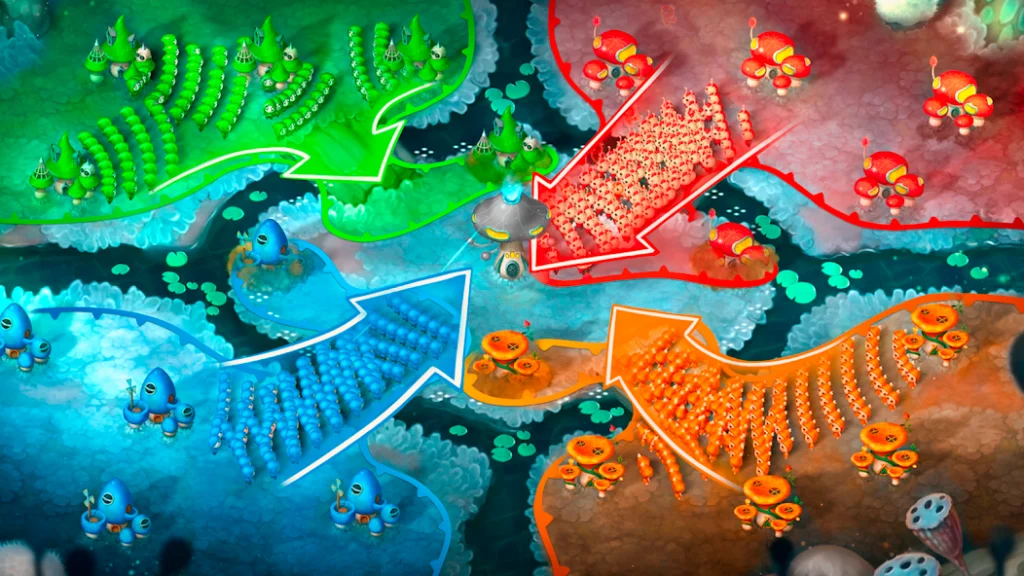 Секреты скрытых проходов на картах. Mushroom Wars 2