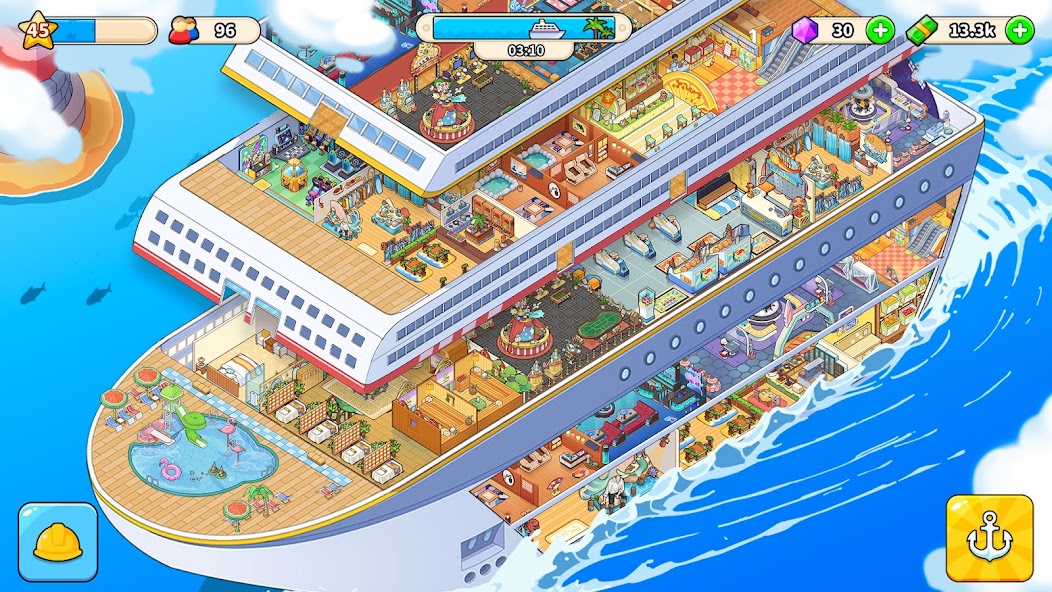 Открытие VIP лаунжа в игре My Cruise круизный магнат