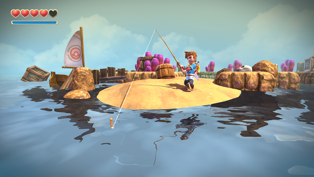Прокачка меча и щита в Oceanhorn