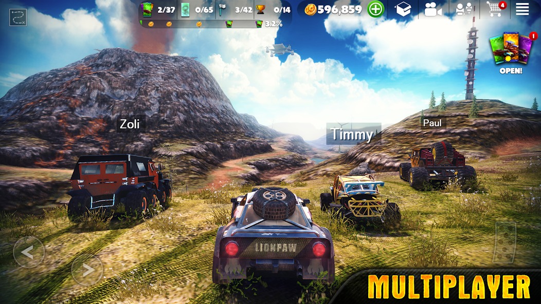 Апгрейд шин в OTR Offroad Car Driving Game