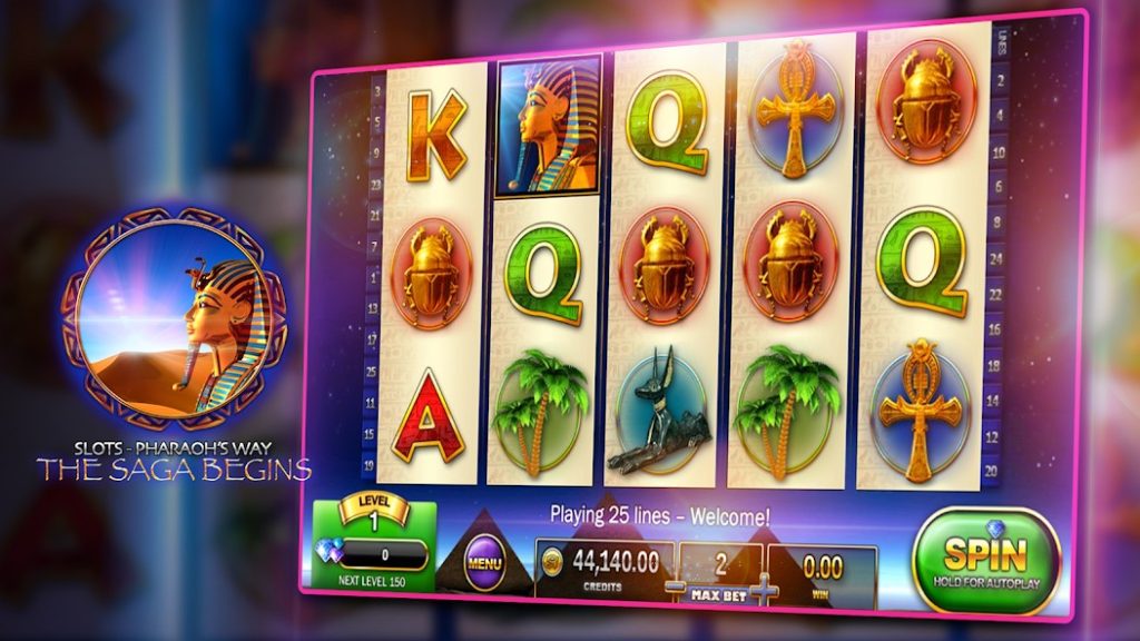 Прокачка в Slots: Pharaoh’s Way без покупок за реальные деньги
