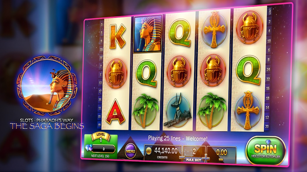 Прокачка в Slots Pharaoh's Way без доната
