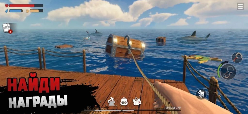 Как быстро прокачать плот до двигателя без фарма. Raft