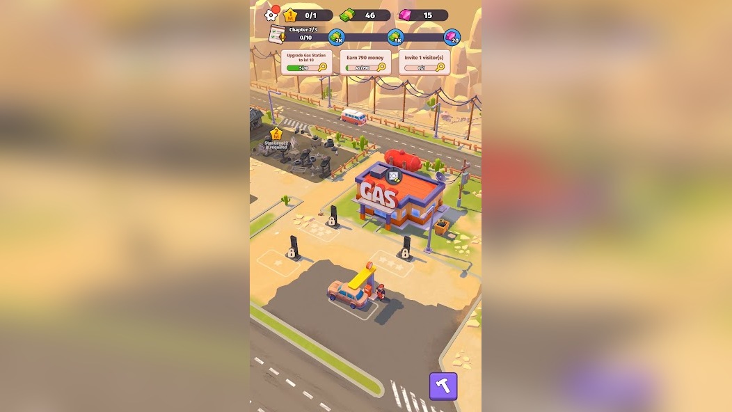 Фарм опыта в Roadside Empire Idle Tycoon гайд по прокачке уровня игрока