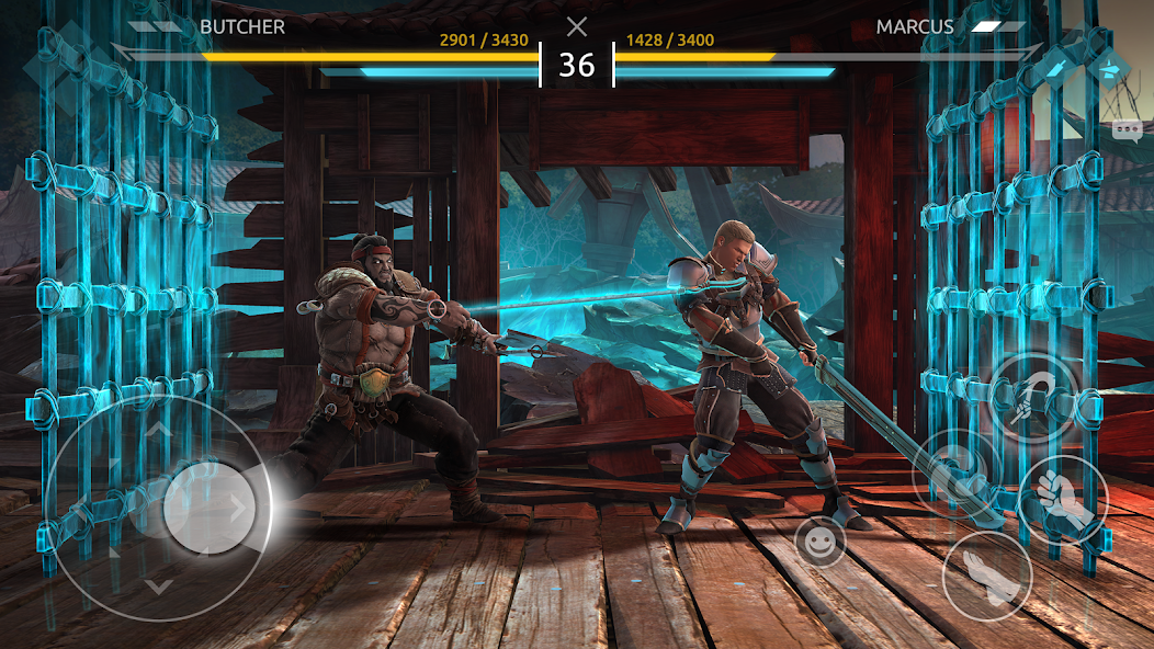Комбо для снятия теневого щита в Shadow Fight 4 Arena