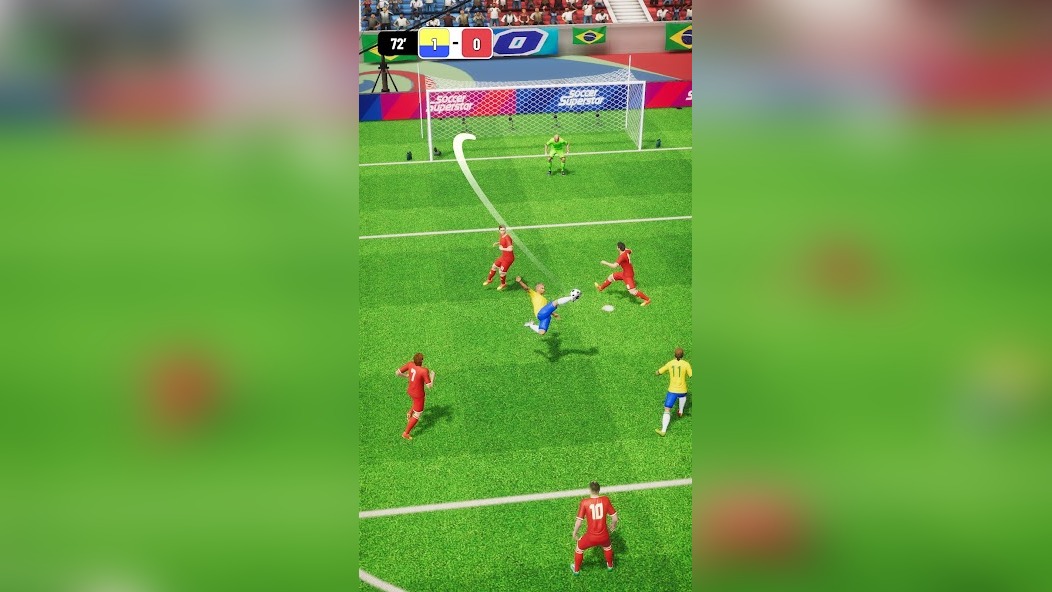 Атака с двумя форвардами в Soccer Superstar