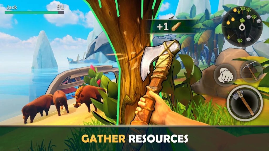 Как найти динамит и взорвать скалу. Survival Island: EVO 2