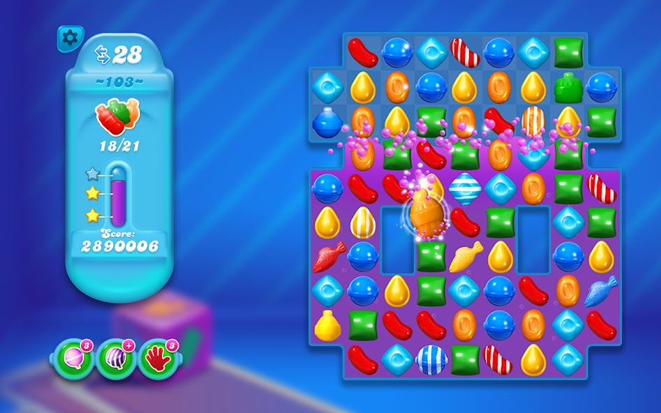 Как сломать ледяные щиты за минимальное число ходов. Candy Crush Soda Saga