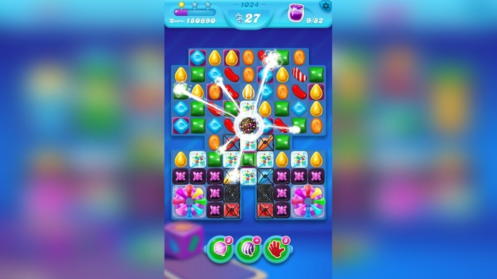 Тактика на уровень 125: сироп под вафельными блоками. Candy Crush Soda Saga