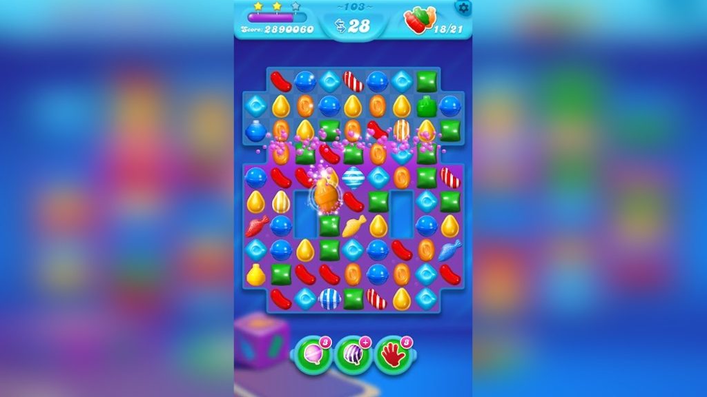 Прожарка сахара: двойной удар комбинации «драже + конфета». Candy Crush Soda Saga