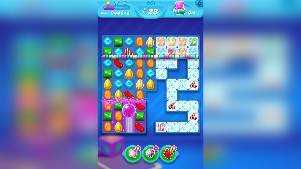 Прокачка бустеров в Candy Crush Soda Saga через обмен звёздами
