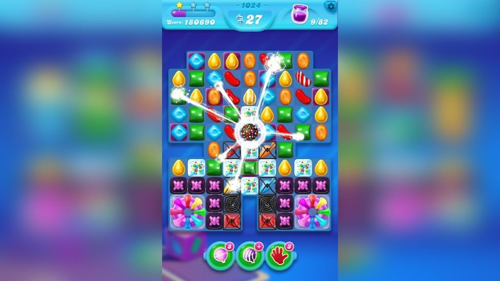 Стратегия для уровней с порталами и летающими конфетами. Candy Crush Soda Saga