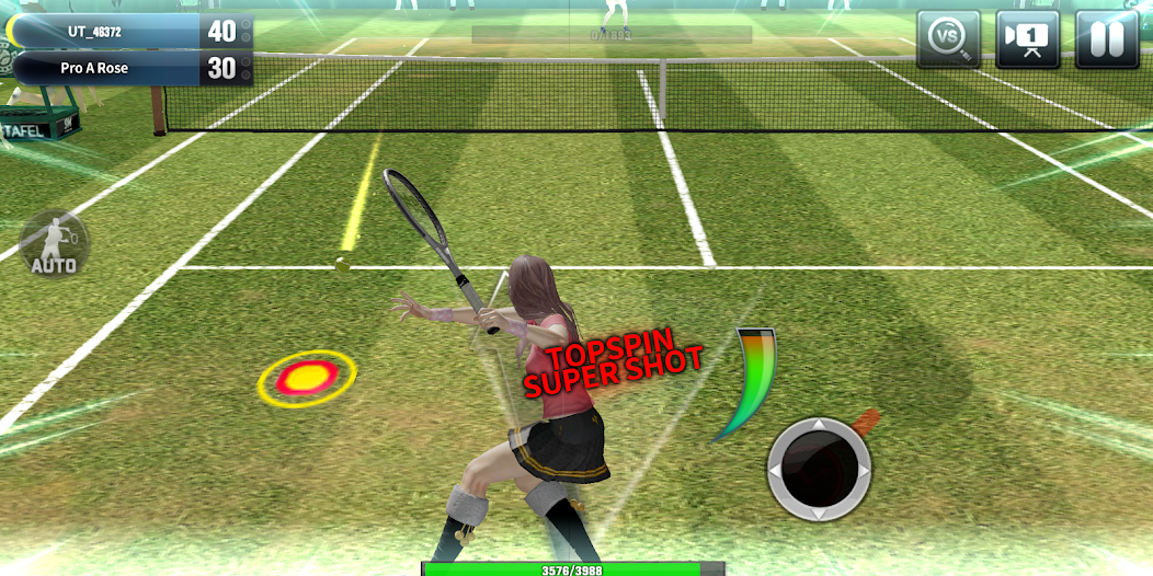 Улучшение точности удара с лёта в игре Ultimate Tennis