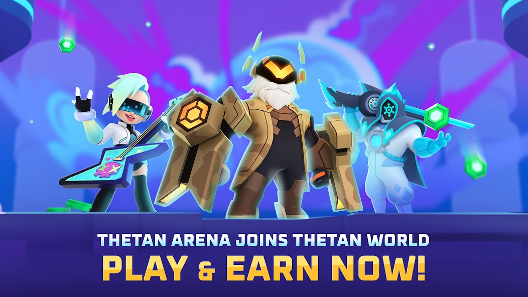 Обходная тропа к сундуку с эпик скинами в Thetan Arena