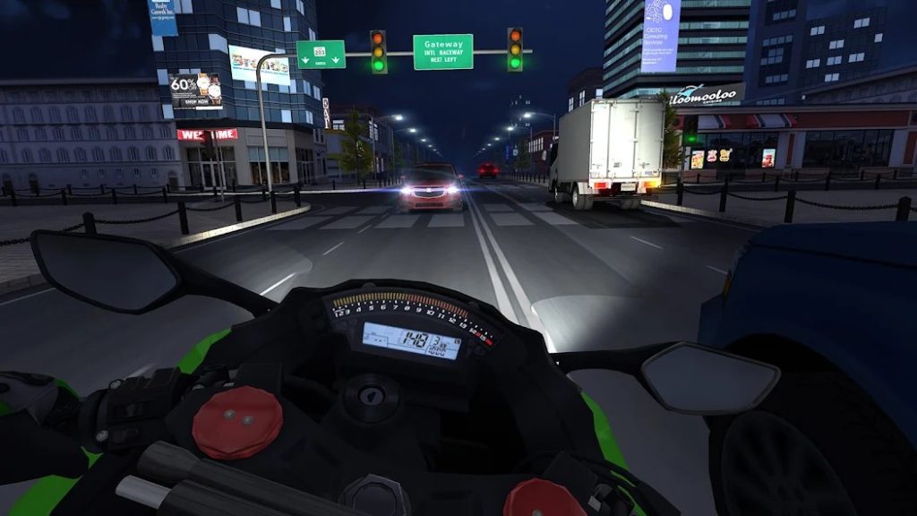 Смена дня и ночи: как освещение влияет на видимость обгонов. Traffic Rider