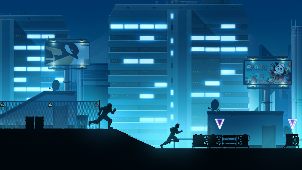 Скольжение под препятствиями в игре Vector