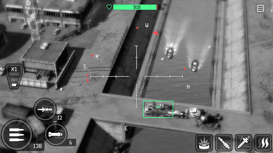 Схема управления в War Drone — два пальца или три