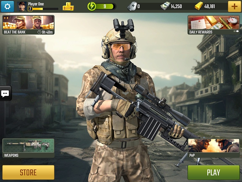 Как получить бесплатные монеты за ежедневные задания. War Sniper