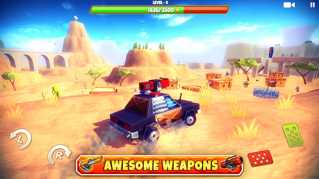 Монстр-трак с шипами против зомби в Zombie Offroad Safari