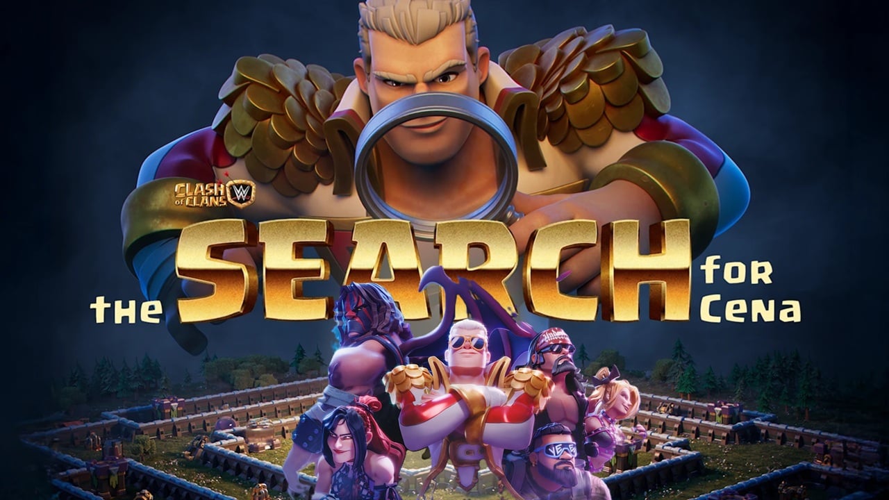 Clash of Clans и WWE снова объединяются: охота на Джона Сину от Коди Роудса
