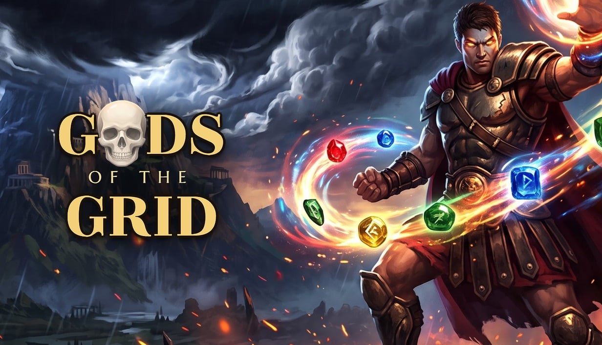 Греческая мифология вдохновила новый match-3 рогалит Gods of the Grid