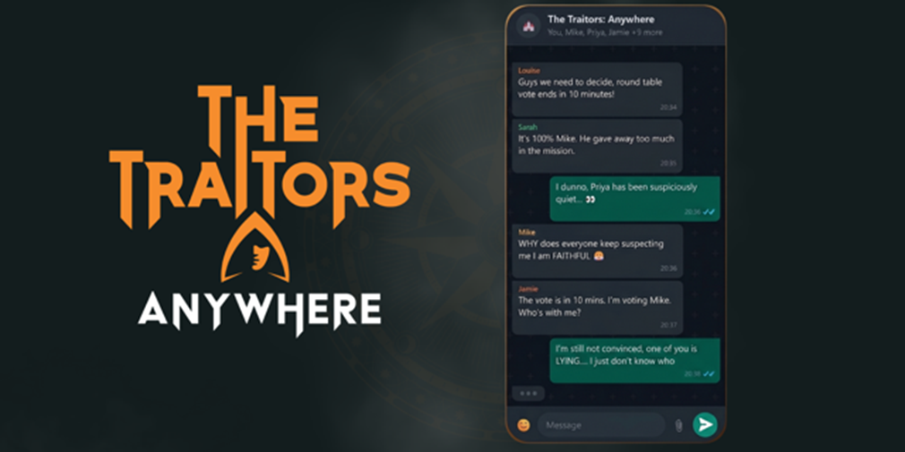The Traitors: Anywhere позволит сыграть в популярную игру на социальную дедукцию через WhatsApp
