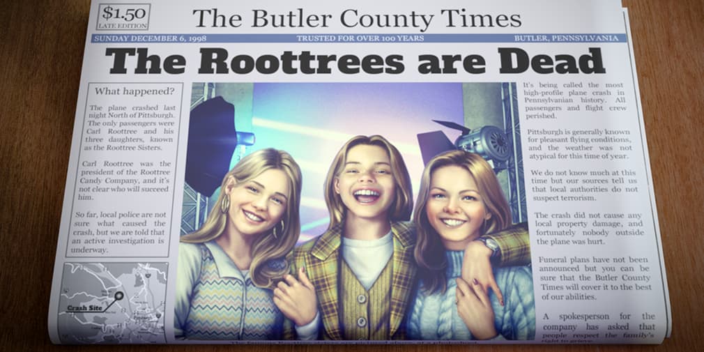 The Roottrees are Dead — классический детектив о наследстве выходит на мобильных устройствах