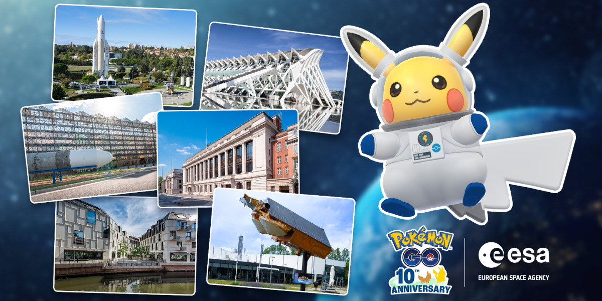 Pokémon Go объединяется с Европейским космическим агентством для космического ивента