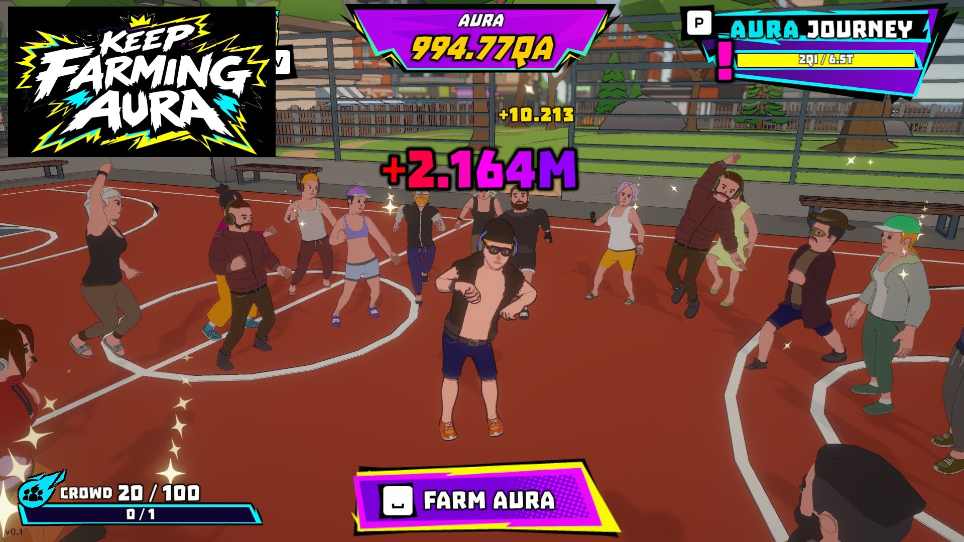 Анонсирована активная 3D-игра в жанре инкрементального кликера Keep Farming Aura