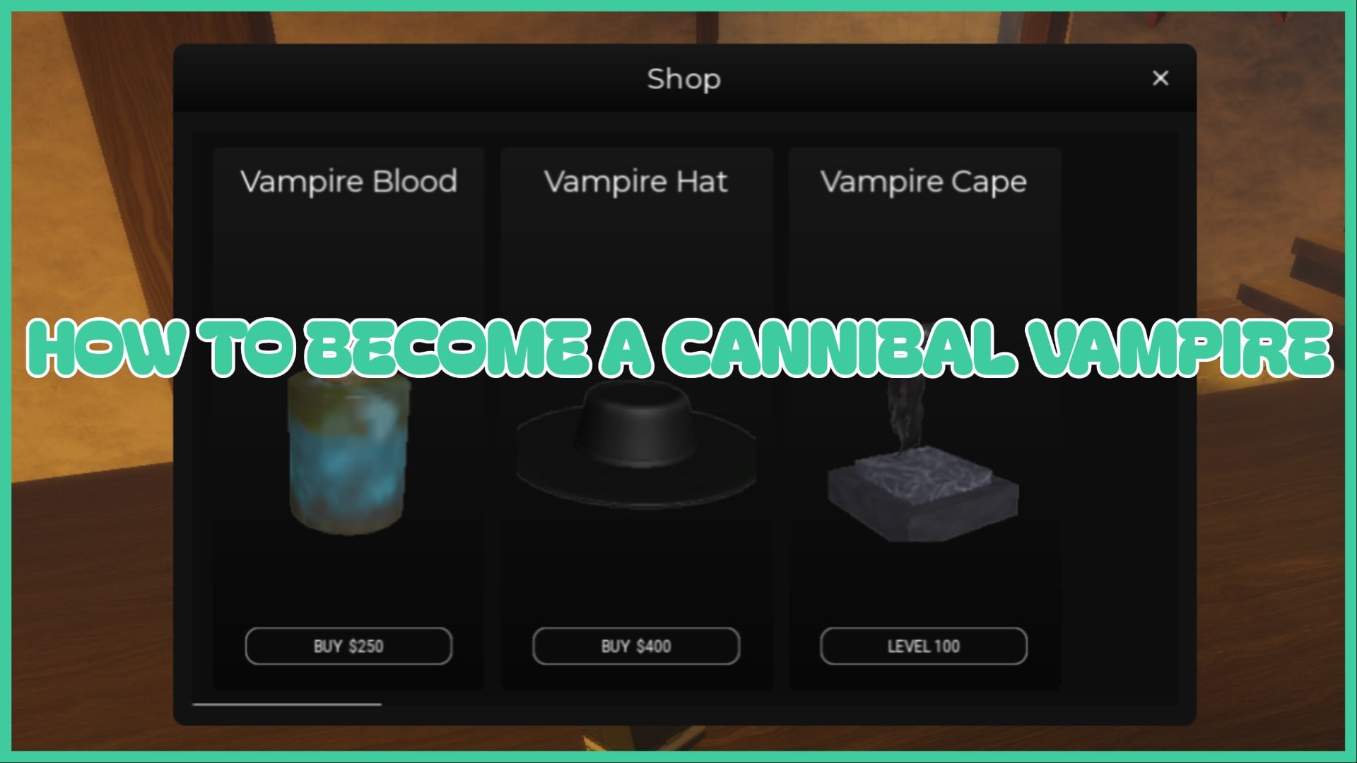 Как стать вампиром, воспитанным каннибалами, в Vampire Life