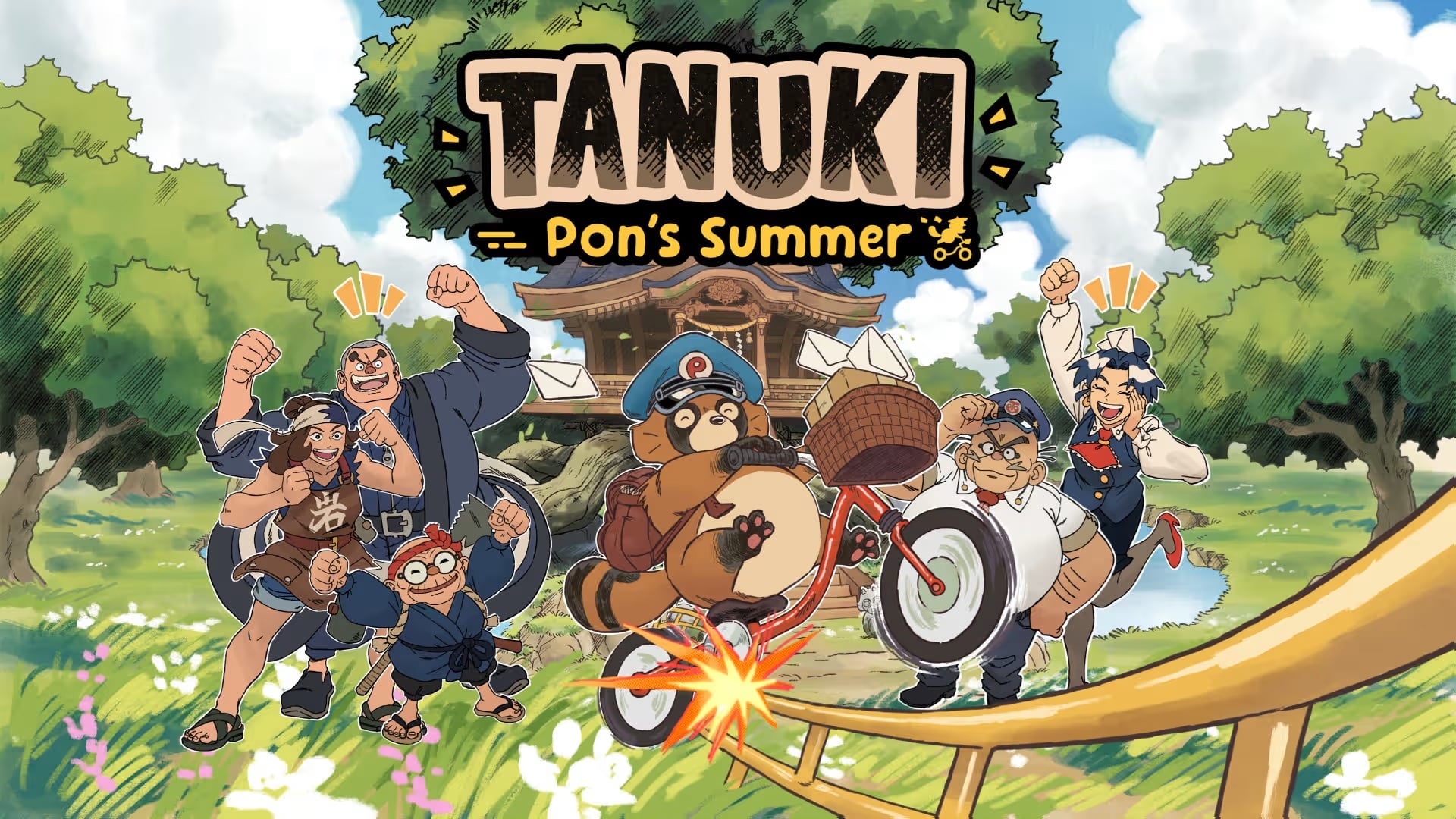 Приключение енота-курьера на BMX Tanuki: Pon's Summer выходит в следующем месяце